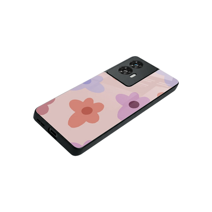 Floral Caramel stylish phone case for motorola edge 50 fusion | glossy glass and slim fit