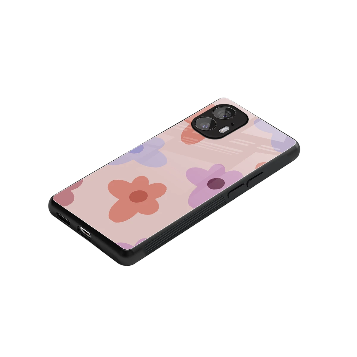 Floral Caramel stylish phone case for nothing phone 2 | glossy glass and slim fit