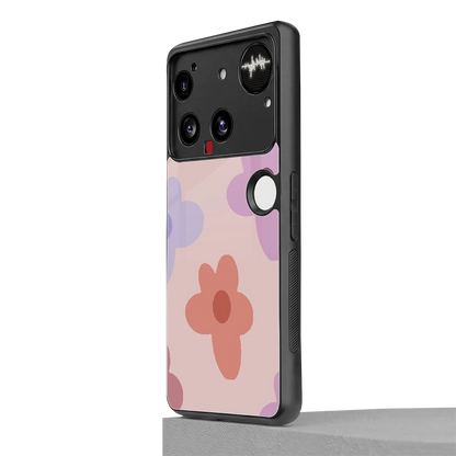 Floral Caramel nothing phone 3 mobile cover | shockproof glass phone case