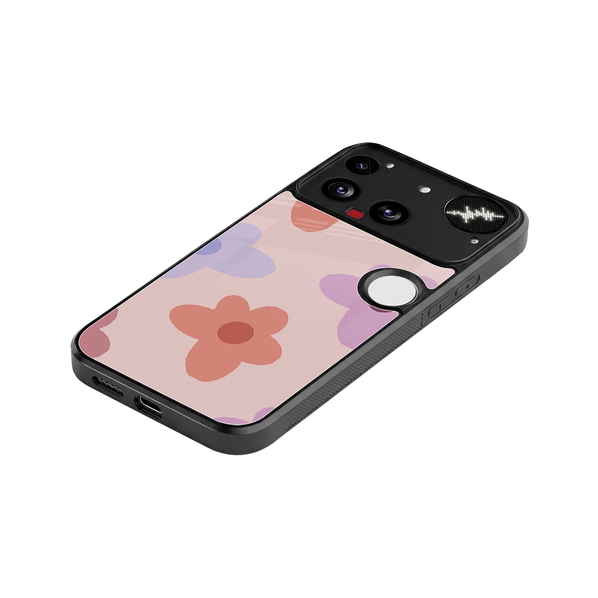 Floral Caramel stylish phone case for nothing phone 3 | glossy glass and slim fit