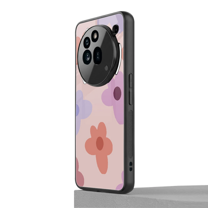 Floral Caramel nothing phone 3a pro mobile cover | shockproof glass phone case
