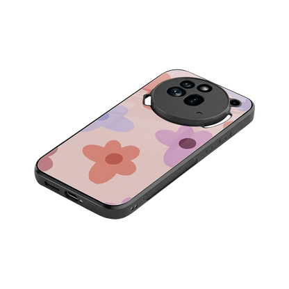 Floral Caramel stylish phone case for nothing phone 3a pro | glossy glass and slim fit