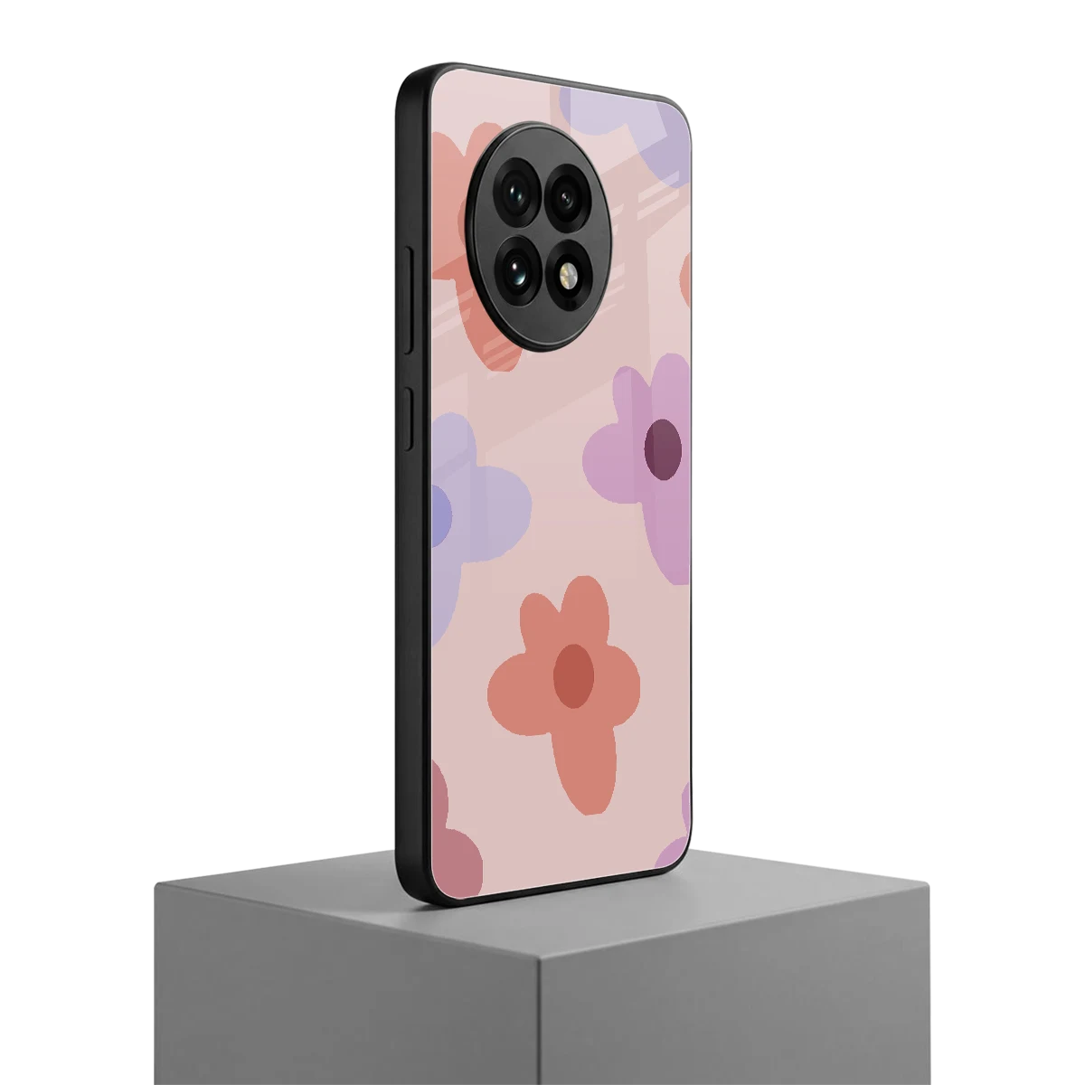 Floral Caramel oneplus 13r mobile cover | shockproof glass phone case