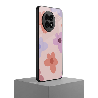 Floral Caramel oneplus 13r mobile cover | shockproof glass phone case