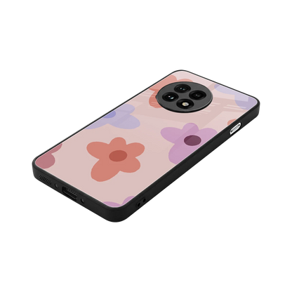 Floral Caramel stylish phone case for oneplus 13r | glossy glass and slim fit
