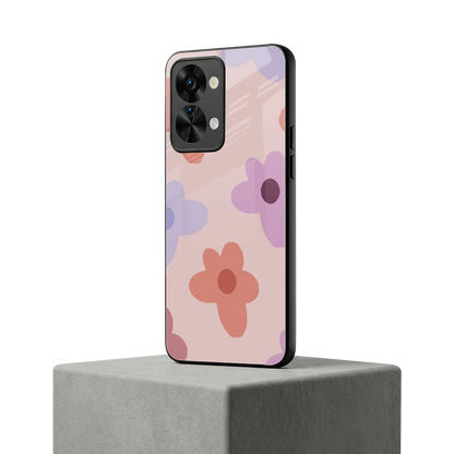 Floral Caramel oneplus nord 2t mobile cover | shockproof glass phone case