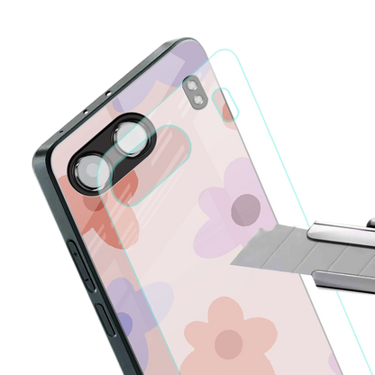 Floral Caramel stylish phone case for oneplus nord 4 | glossy glass and slim fit