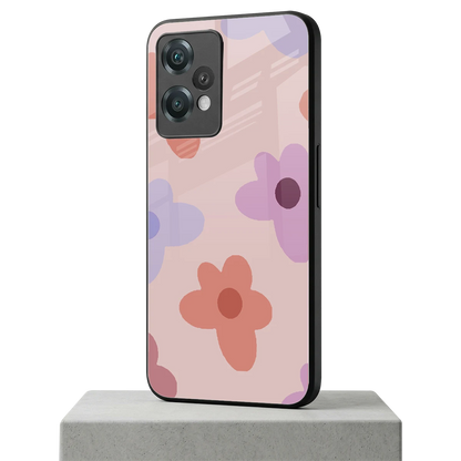 Floral Caramel oneplus nord ce 2 lite mobile cover | shockproof glass phone case