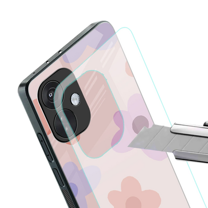 Floral Caramel stylish phone case for oneplus nord ce 3 | glossy glass and slim fit