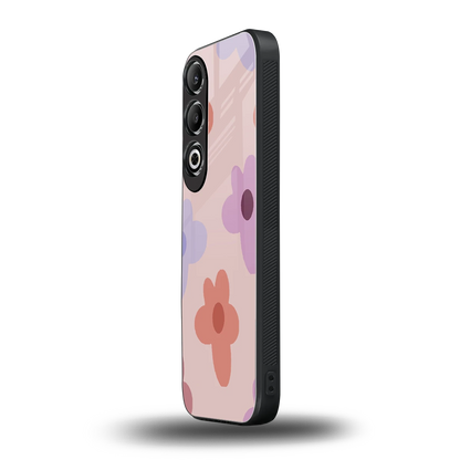 Floral Caramel oneplus nord ce 4 mobile cover | shockproof glass phone case