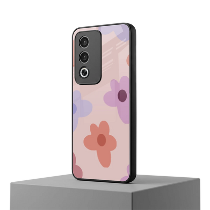 Floral Caramel oppo a3 pro mobile cover | shockproof glass phone case