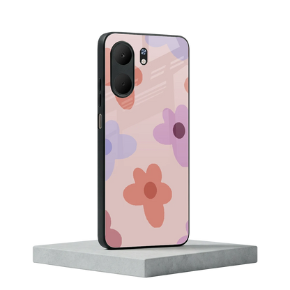 Floral Caramel oppo a5x 5g mobile cover | shockproof glass phone case