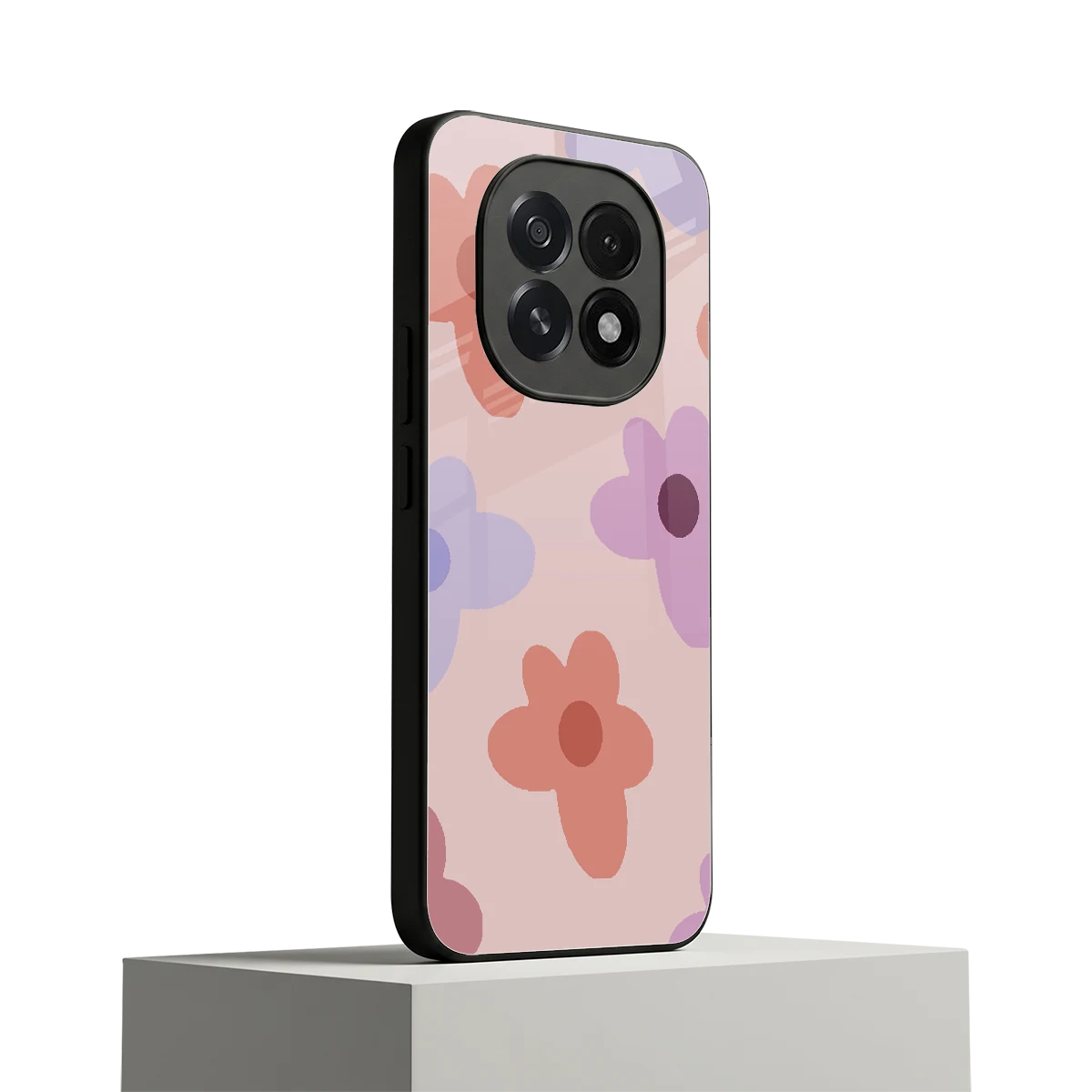 Floral Caramel oppo f29 5g mobile cover | shockproof glass phone case