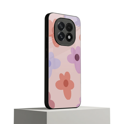 Floral Caramel oppo f29 5g mobile cover | shockproof glass phone case