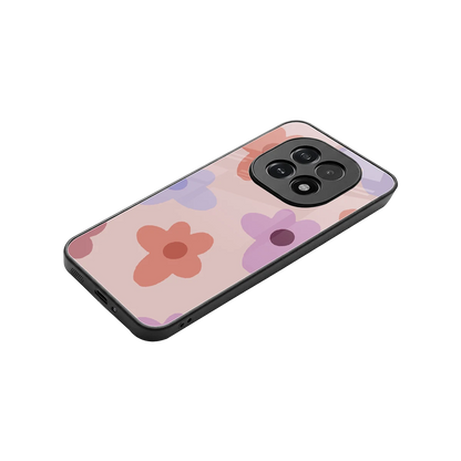 Floral Caramel stylish phone case for oppo f29 5g | glossy glass and slim fit
