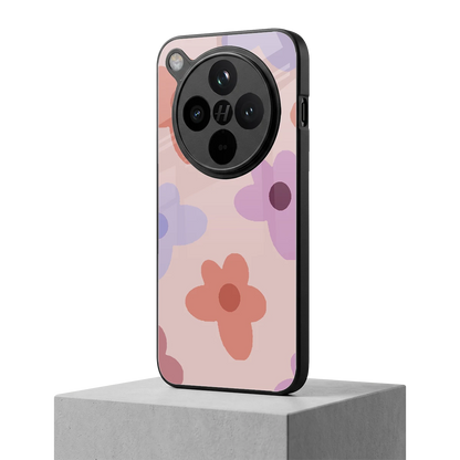 Floral Caramel oppo find x8 mobile cover | shockproof glass phone case