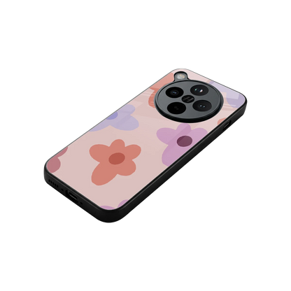 Floral Caramel stylish phone case for oppo find x8 | glossy glass and slim fit