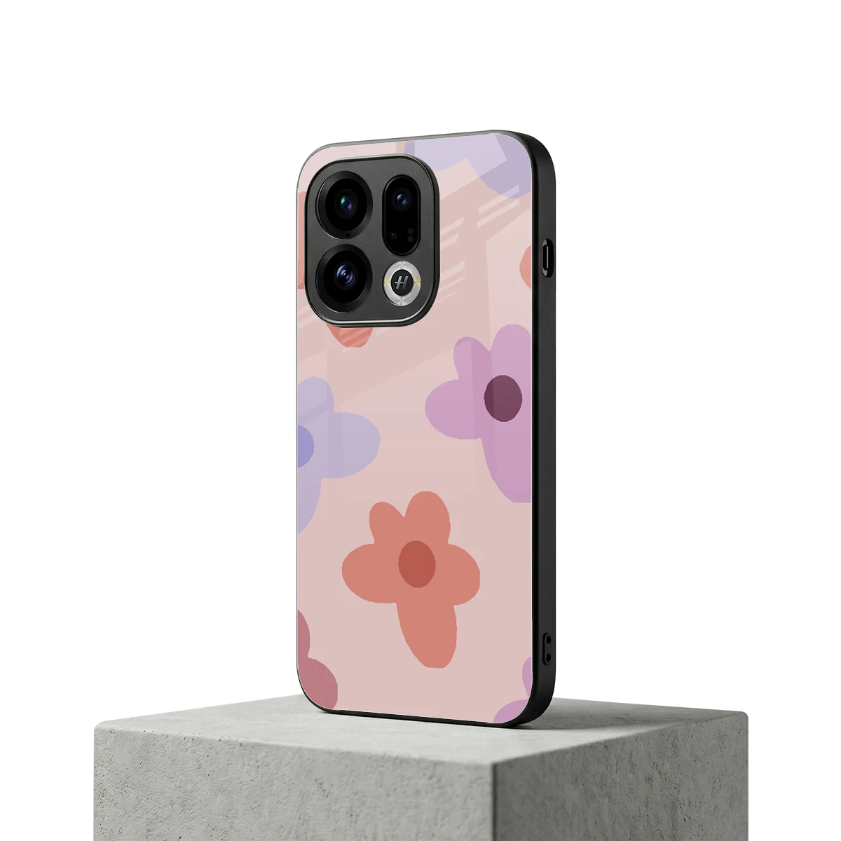 Floral Caramel oppo find x9 mobile cover | shockproof glass phone case