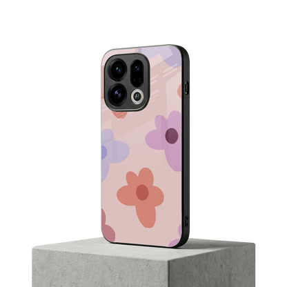 Floral Caramel oppo find x9 mobile cover | shockproof glass phone case