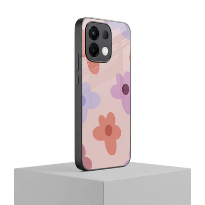Floral Caramel oppo k13 5g mobile cover | shockproof glass phone case