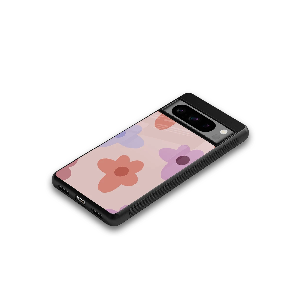 Floral Caramel google pixel 8 pro mobile cover | shockproof glass phone case