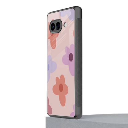 Floral Caramel google pixel 10a mobile cover | shockproof glass phone case