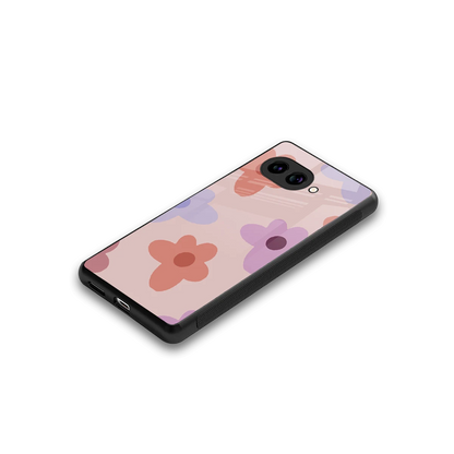 Floral Caramel stylish phone case for google pixel 10a | glossy glass and slim fit