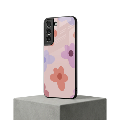 Floral Caramel samsung galaxy s22 mobile cover | shockproof glass phone case