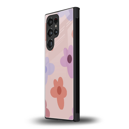 Floral Caramel samsung galaxy s23 ultra mobile cover | shockproof glass phone case