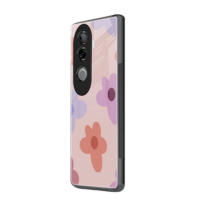 Floral Caramel vivo v40e mobile cover | shockproof glass phone case