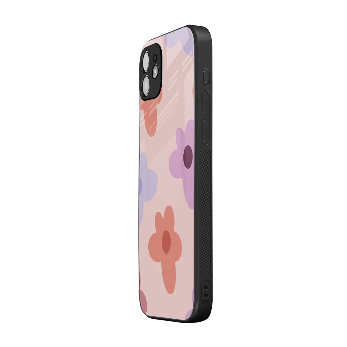 Floral Caramel iphone 11 mobile cover | shockproof glass phone case