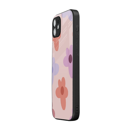 Floral Caramel iphone 11 mobile cover | shockproof glass phone case