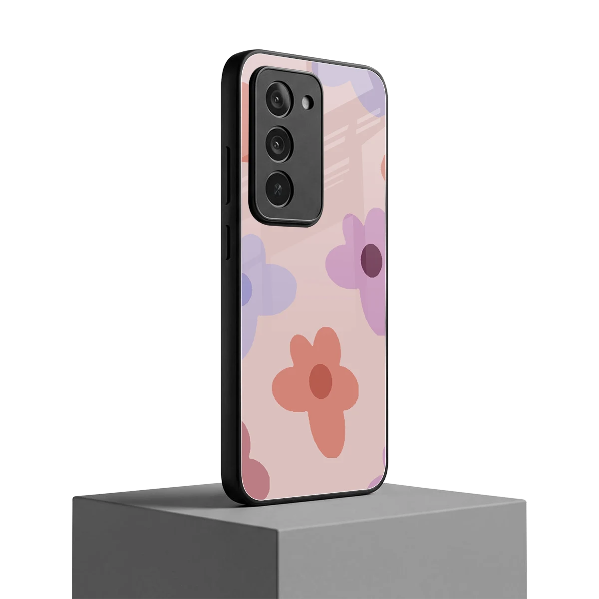Floral Caramel redmi 15 5g mobile cover | shockproof glass phone case
