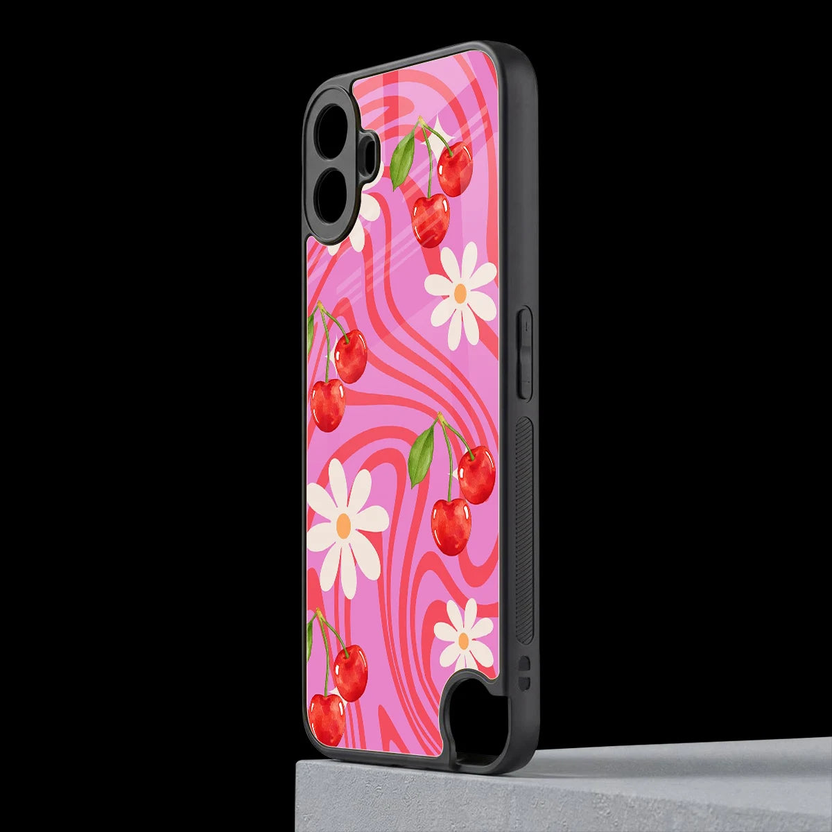 Floral Cherry cmf nothing phone 1 mobile cover | shockproof glass phone case