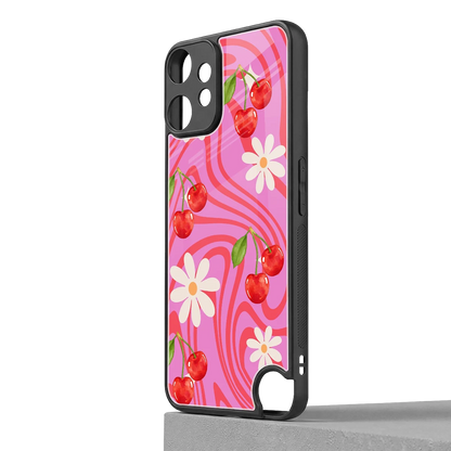 Floral Cherry cmf nothing phone 2 pro mobile cover | shockproof glass phone case