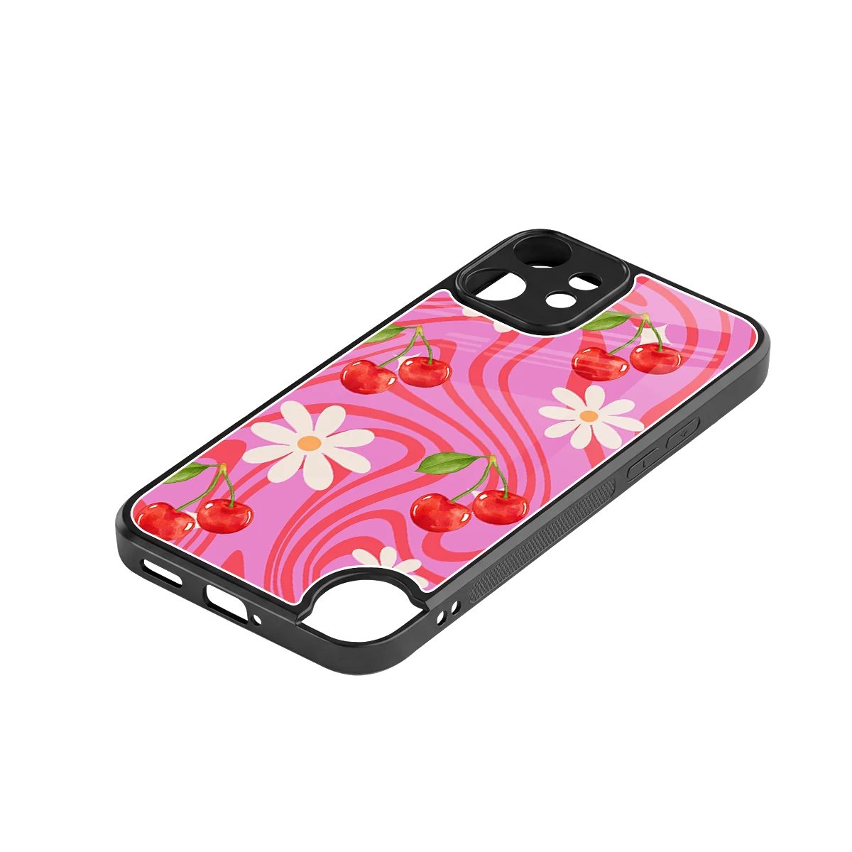 Floral Cherry stylish phone case for cmf nothing phone 2 pro | glossy glass and slim fit