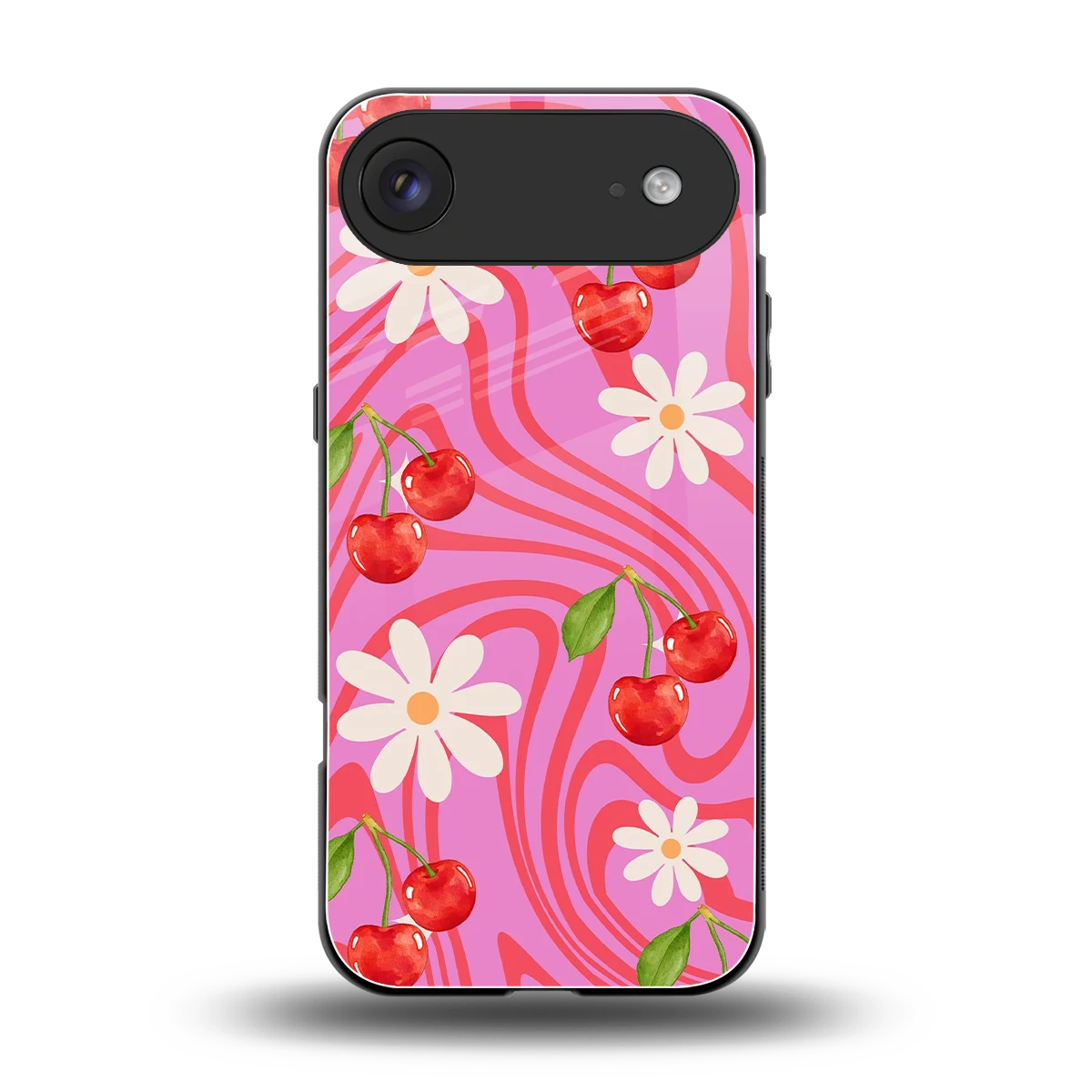 Floral Cherry back phone cover | glass case for iphone air