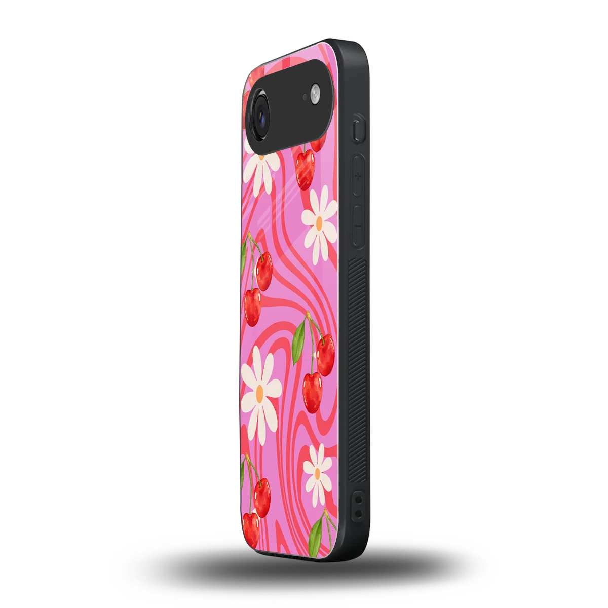 Floral Cherry iphone air mobile cover | shockproof glass phone case