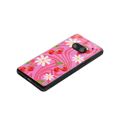 Floral Cherry stylish phone case for nothing phone 2a | glossy glass and slim fit