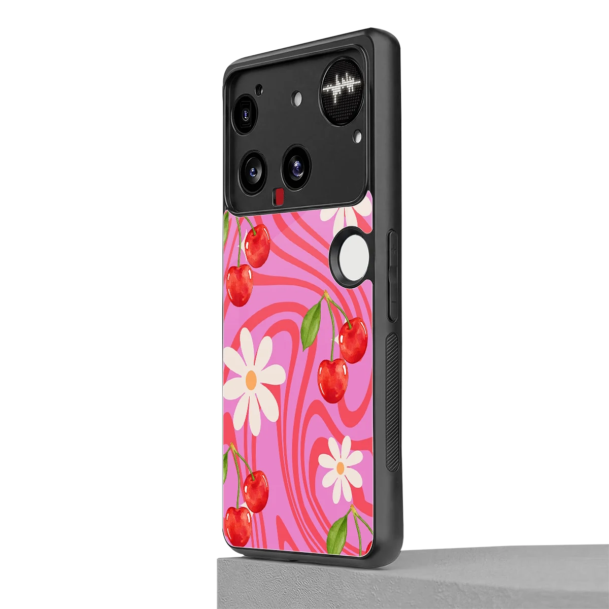 Floral Cherry nothing phone 3 mobile cover | shockproof glass phone case