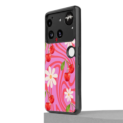 Floral Cherry nothing phone 3 mobile cover | shockproof glass phone case