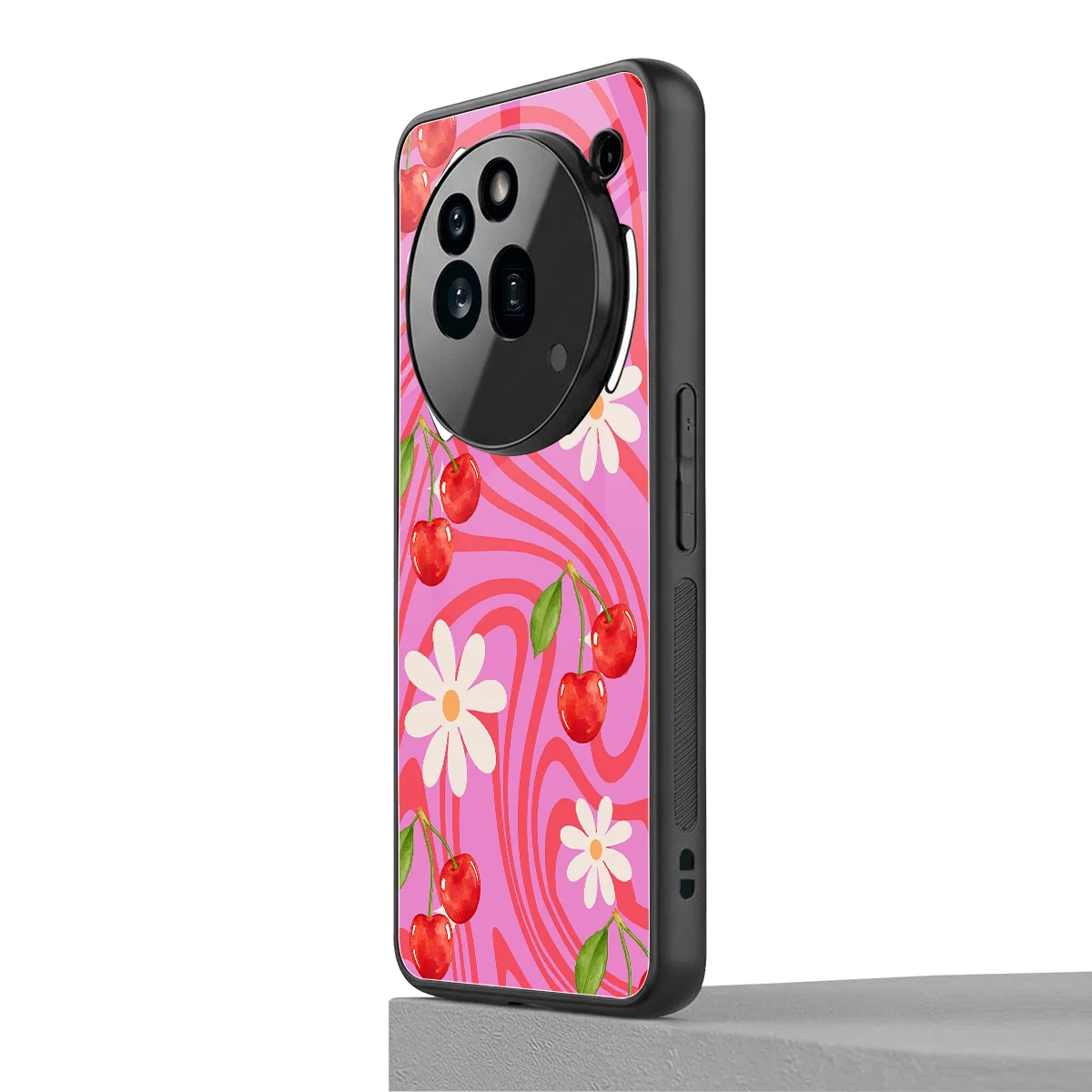 Floral Cherry nothing phone 3a pro mobile cover | shockproof glass phone case