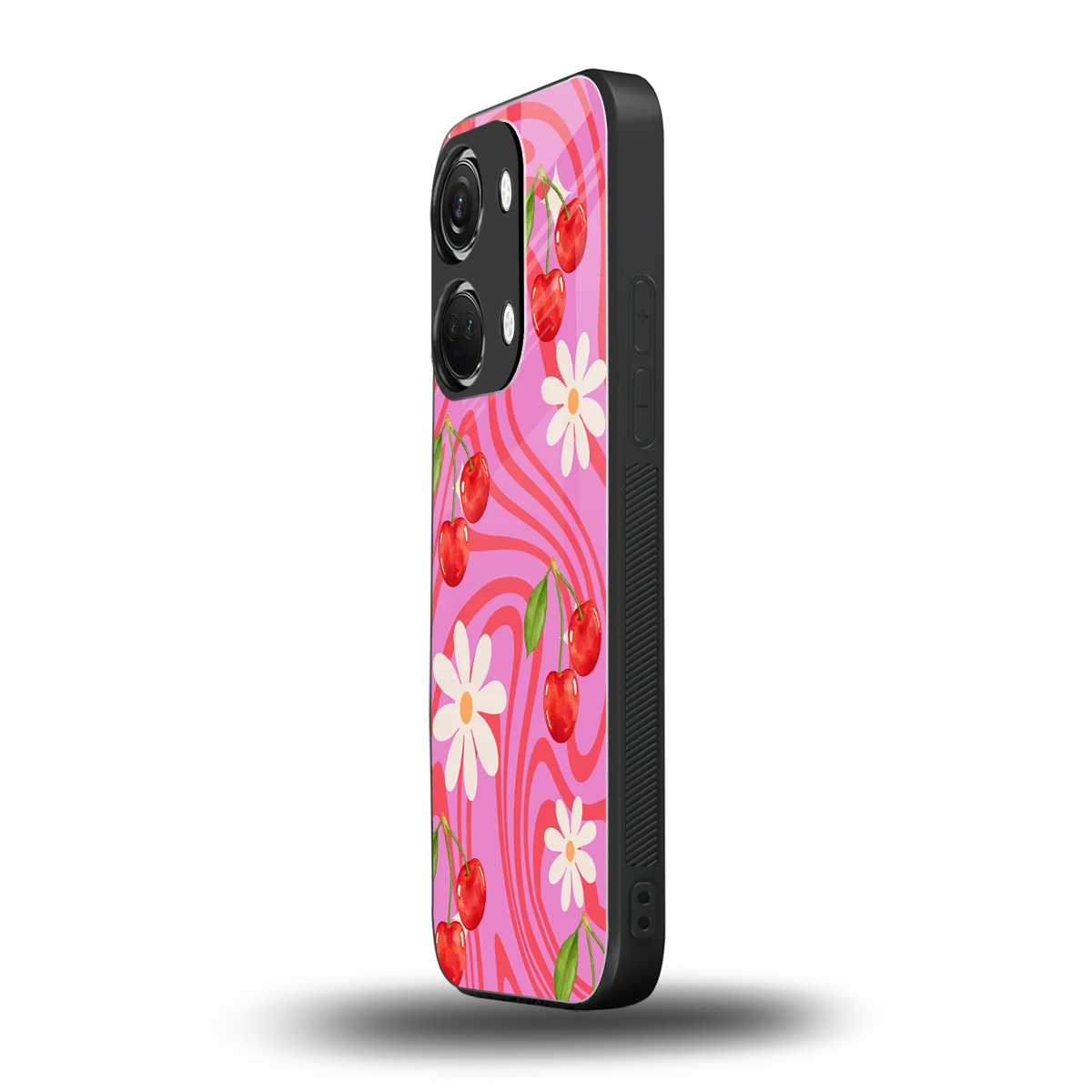 Floral Cherry oneplus nord 3 mobile cover | shockproof glass phone case