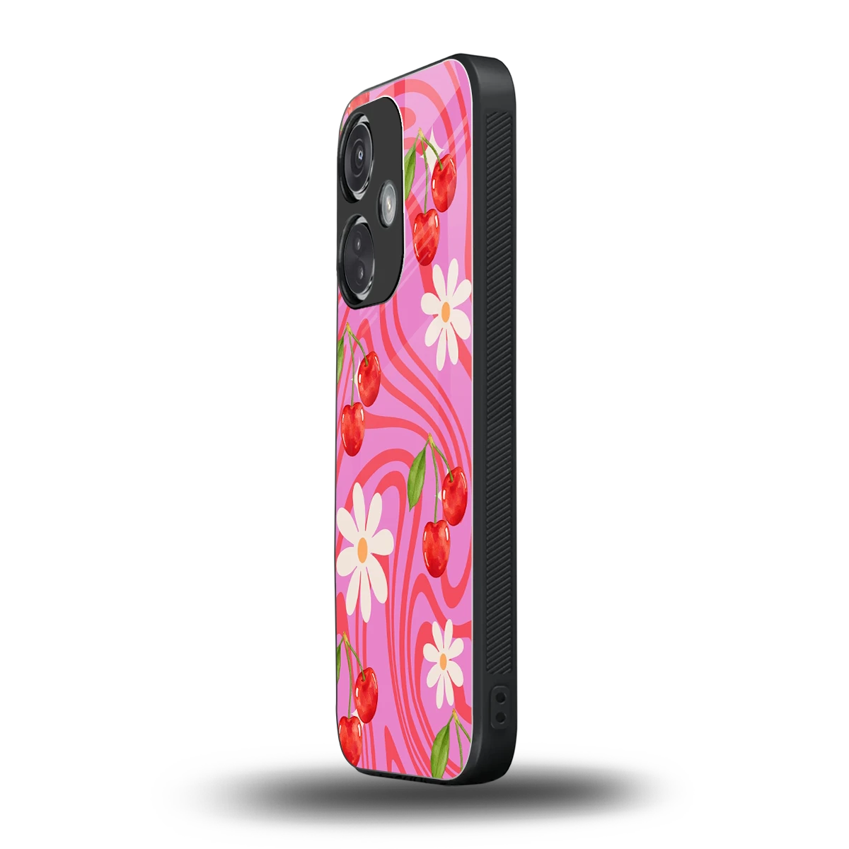 Floral Cherry oneplus nord ce 3 mobile cover | shockproof glass phone case
