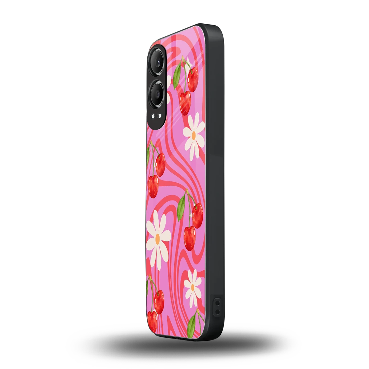 Floral Cherry oneplus nord ce 4 lite mobile cover | shockproof glass phone case