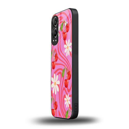 Floral Cherry oneplus nord ce 4 lite mobile cover | shockproof glass phone case