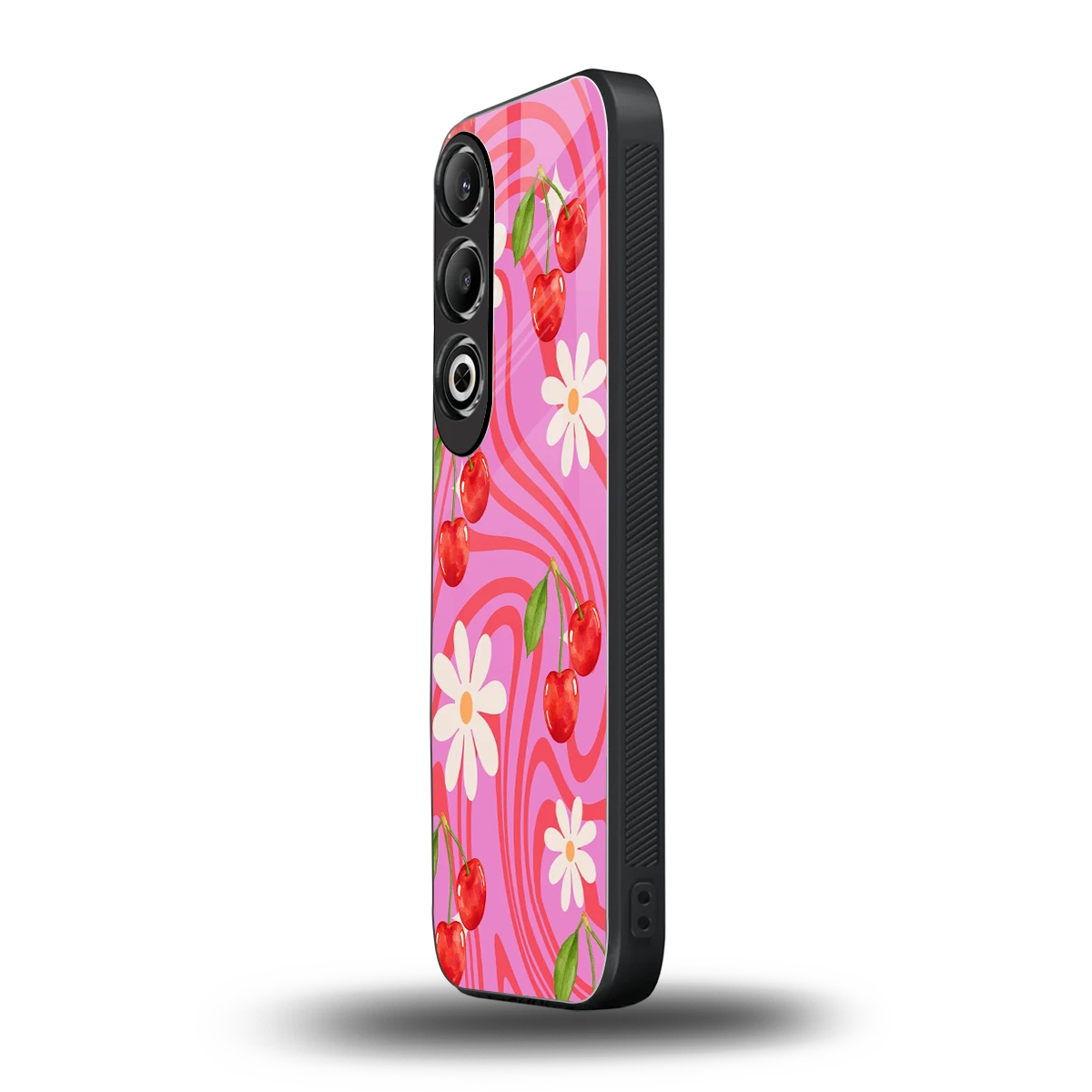 Floral Cherry oneplus nord ce 4 mobile cover | shockproof glass phone case