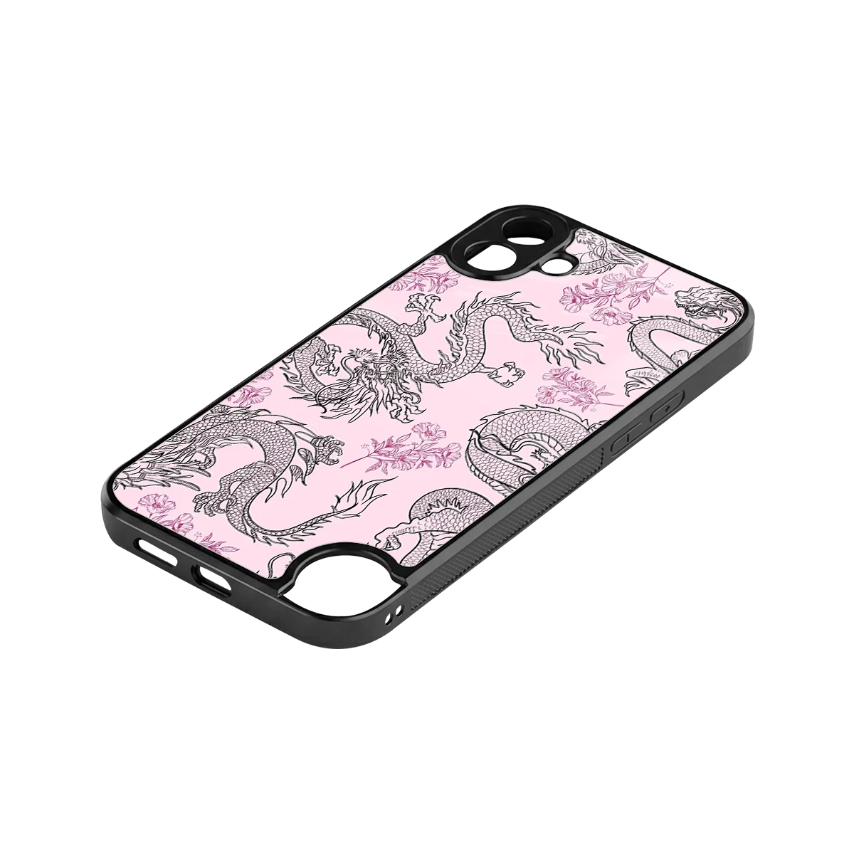 Floral Dragon stylish phone case for cmf nothing phone 1 | glossy glass and slim fit
