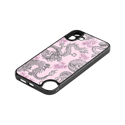 Floral Dragon stylish phone case for cmf nothing phone 1 | glossy glass and slim fit