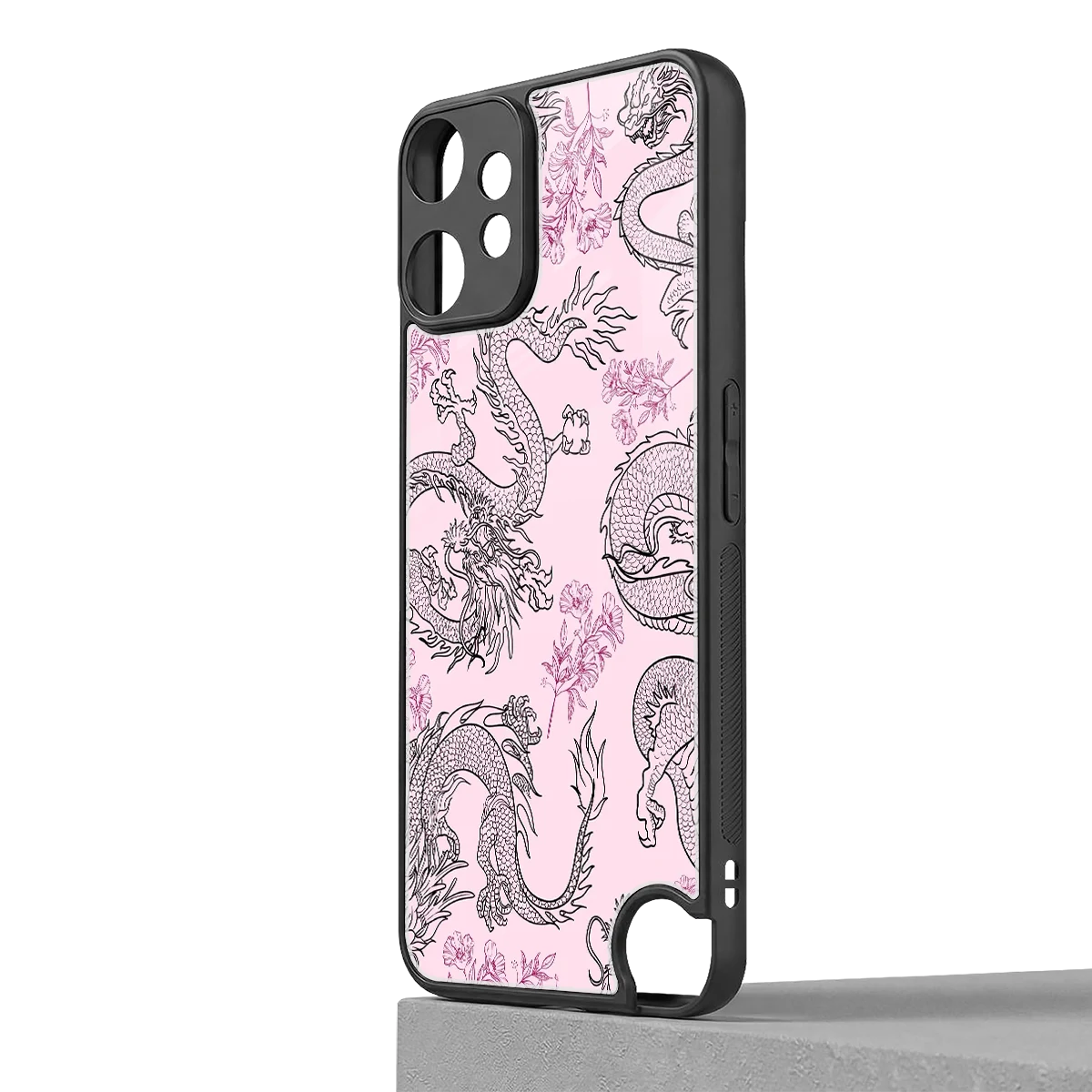 Floral Dragon cmf nothing phone 2 pro mobile cover | shockproof glass phone case